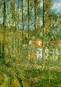 Camille Pissaro La Cote des Boeufs, The Hermitage Spain oil painting artist